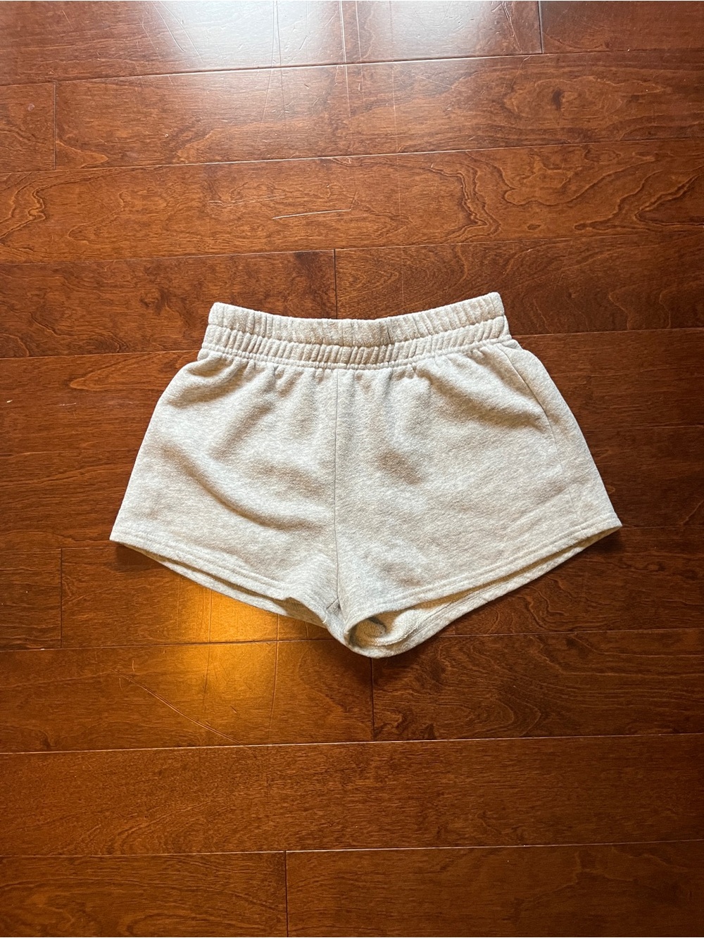 SHEIN Cream Athletic Lounge Shorts